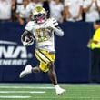 Georgia Tech Yellow Jackets running back Jamal Haynes (11) runs the ball in the first quarter of a football game against the Duke BlueDevils, Saturday, Oct. 5, 2024, in Atlanta. (AP Photo/Jason Allen)