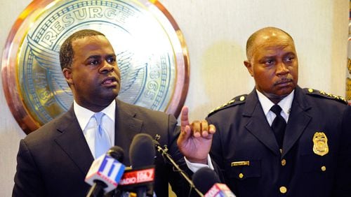 Atlanta Mayor Kasim Reed and Atlanta Police Chief George Turner last year. David Tulis/For the AJC