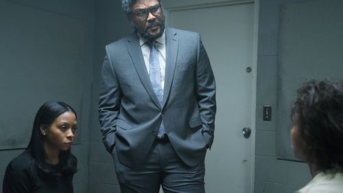 A Fall From Grace - Bresha Webb, Tyler Perry , Crystal Fox - Photo Credit: Netflix / Charles Bergmann