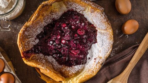 Dutch baby pancake with berries from Saints and Council. / Courtesy of Saints and Council