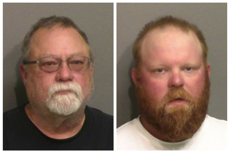 Gregory McMichael (left) and his son Travis McMichael (Photos: Glynn County Detention Center/AP)