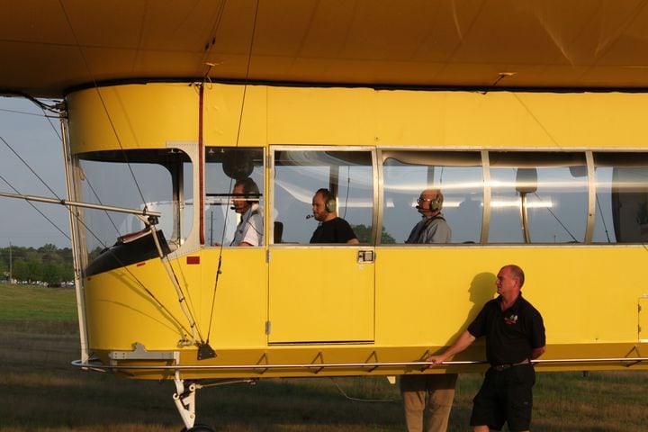 Despicablimp flies over Atlanta