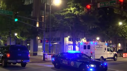 A man was injured in a shootout with Atlanta police in Midtown on Saturday night, according to the GBI.
