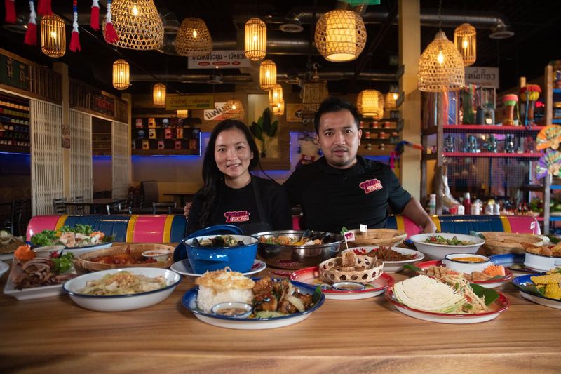 Adidsara Weerasin and Jakkrit Tuanphakdee are the owners of Tum Pok Pok, a new Thai restaurant on Buford Highway. Courtesy of Tum Pok Pok