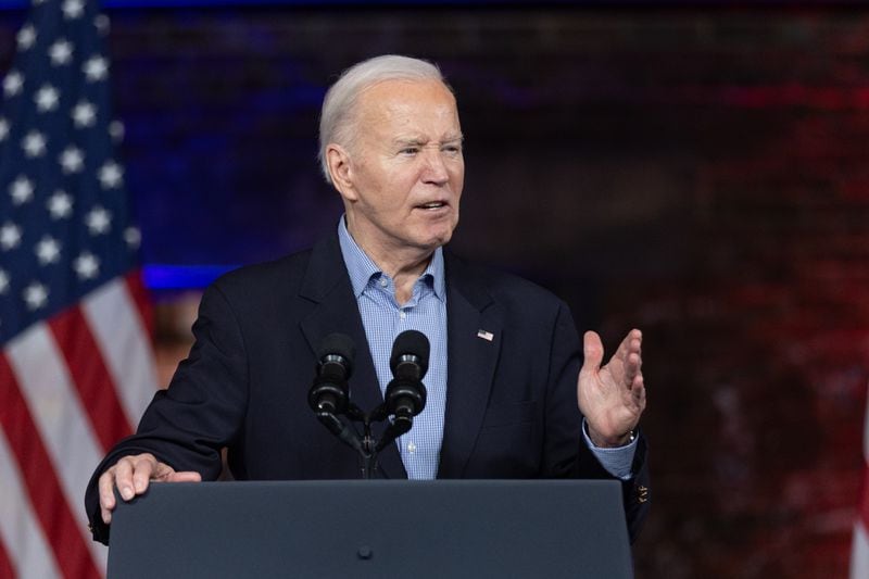  President Joe Biden rallied supporters at an event in Atlanta in March.