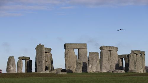 FILE - The world heritage site of Stonehenge is seen in Wiltshire, England on Dec. 17, 2013. (AP Photo/Alastair Grant, File)