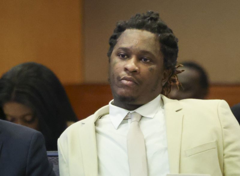 Atlanta rapper Young Thug, whose real name is Jeffery Williams, became a topic of conversation this week when former President Donald Trump was interviewed by streamer Adin Ross. Trump said the rapper, accused of leading a south Atlanta gang involved in drug trafficking, robberies and shootings, "has got to be treated fairly." Williams, like Trump, is facing racketeering charges brought by Fulton County District Attorney Fani Willis. (Jason Getz / jason.getz@ajc.com)