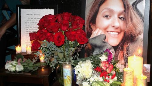 Family and friends gathered recently to celebrate the life of Kealani Borba, an 18-year-old woman who died in a fiery crash along Ga. 400 on New Year's Day. (Matt Bruce / Matt.Bruce@ajc.com)