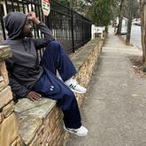 Tiffany Hendricks, a man who is homeless and has dealt with substance use problems, has been arrested 80 times, often in Midtown Atlanta. Matt Kempner / AJC.com