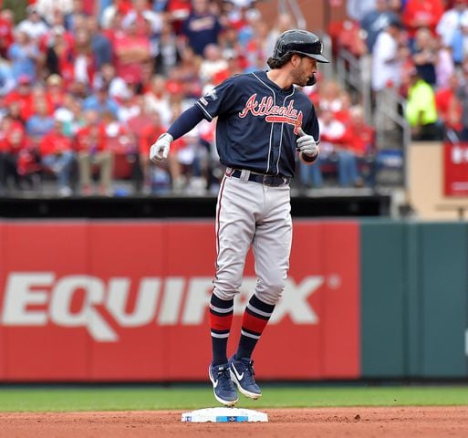 Photos: Braves face Cardinals in Game  3 of NLDS at St. Louis