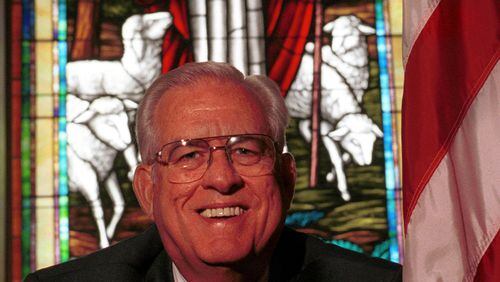The Rev. Malone Dodson headed Roswell United Methodist Church for decades, growing the church as the community grew into a burgeoning Atlanta surburb. Dodson died this month from COVID-19. (ALICIA HANSEN/STAFF)