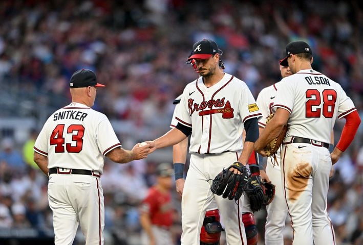 ATLANTA, GA - JULY 16: Atlanta Braves manager Brian Snitker (43