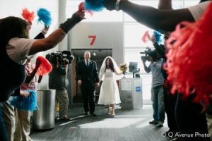 Love is in the air with airline weddings and engagements