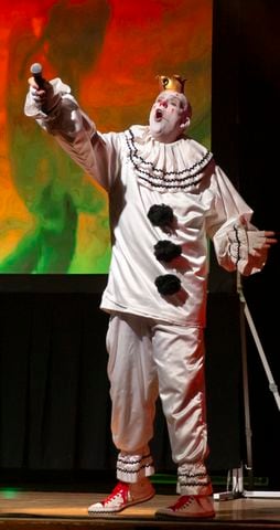 Atlanta, Ga: Puddles Pity Party sang for a packed house at Variety Playhouse, blazing through his renditions of all the classics on Saturday Sept. 7, 2024. (RYAN FLEISHER FOR THE ATLANTA JOURNAL-CONSTITUTION)