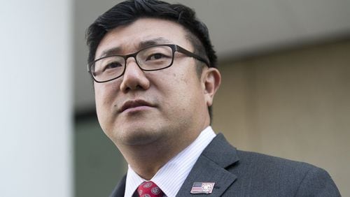 U.S. Attorney Byung J. “BJay” Pak speaks during a press conference outside of the Richard B. Russell Federal Courthouse in Atlanta on Sept. 4, 2019. ALYSSA POINTER / ALYSSA.POINTER@AJC.COM