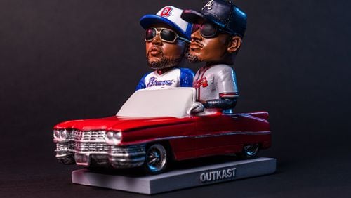 The Braves will hold another Outkast bobblehead giveaway on Aug. 6.