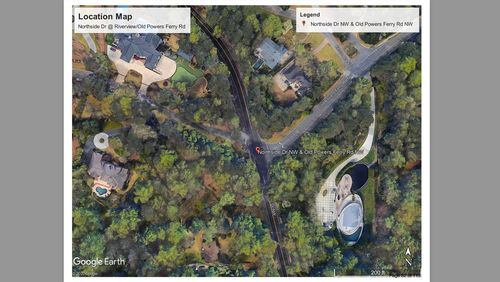 The Northside Drive at Riverview Road/Old Powers Ferry Road roundabout is coming in $1.5 million more expensive than originally expected. Courtesy City of Sandy Springs