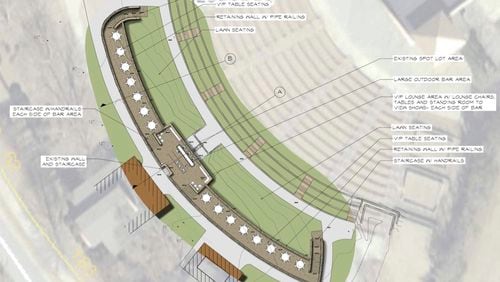 The Southern Ground Amphitheater in Fayetteville plans to add an upper level VIP lounge and seating areas next year. Courtesy City of Fayetteville