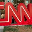 The CNN logo at CNN Center for 25 years was moved from CNN Center to the Midtown campus and unveiled on Sept. 24, 2024. CONTRIBUTED