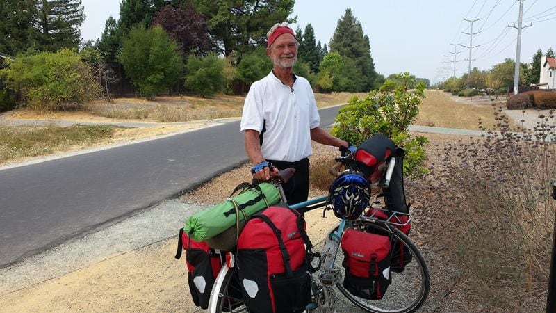 Irv Hoffman’s gear, including a tent, sleeping pad and other supplies, weighed 82 pounds even before adding food or water. CONTRIBUTED BY IRV HOFFMAN