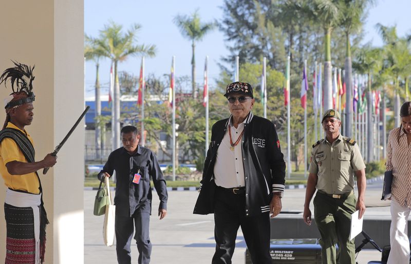 President of East Timor José Ramos-Horta arrives at the Presidential Palace in Dili, East Timor, Wednesday, Sept. 4, 2024. (AP Photo/Firdia Lisnawati)