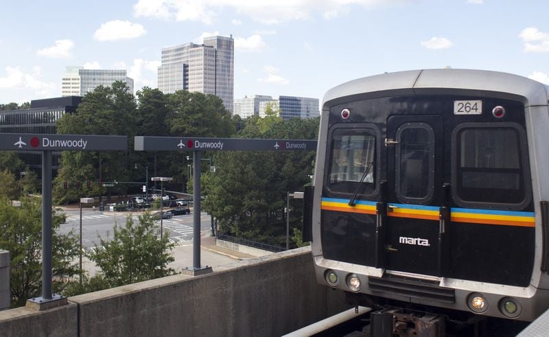 The Dunwoody MARTA station. (CASEY SYKES/AJC)