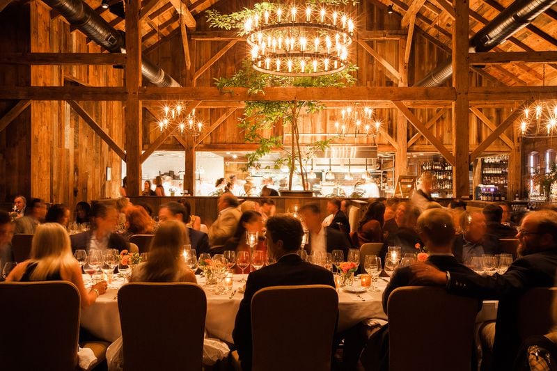 The Inn at Blackberry Farm welcomes guests for formal dinners at The Barn. 
(Courtesy of Blackberry Farm)