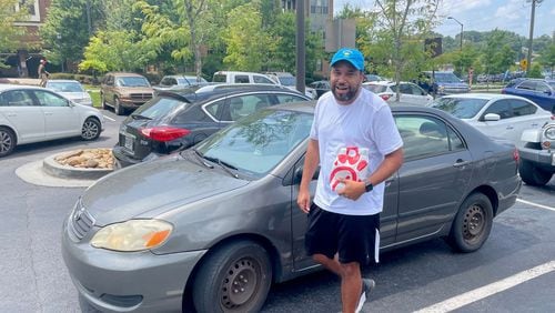 Brandon Carver, an Uber Eats driver, says a homeowner in Buckhead threatened him with a shotgun when he tried to deliver food to the wrong house. Photo by Bill Torpy