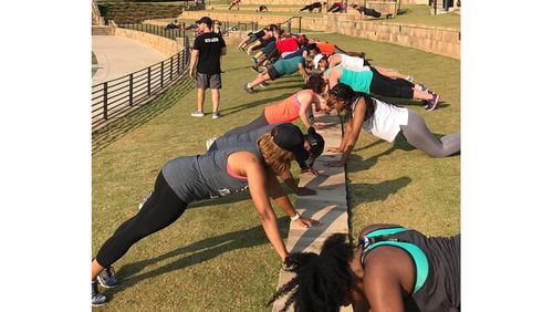 A health and fitness fair in Woodstock will follow the Saturday, Sept. 7, AMPED in the Park hour-long workout at the Northside Hospital-Cherokee Amphitheater. WOODSTOCK PARKS AND RECREATION via Facebook