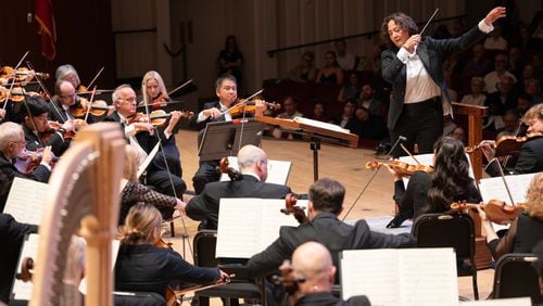 Music Director Nathalie Stutzmann conducts the ASO during Thursday, Sept. 19, 2024's season-opening concert.