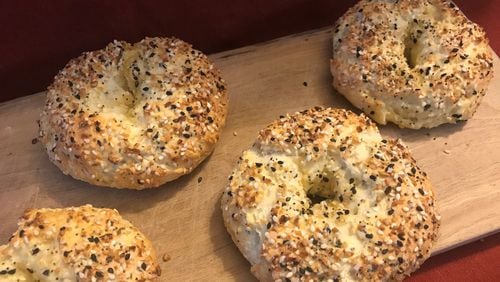 It doesn’t take too much time or too many ingredients to make Double Everything Bagels at home with this recipe. LIGAYA FIGUERAS / LFIGUERAS@AJC.COM
