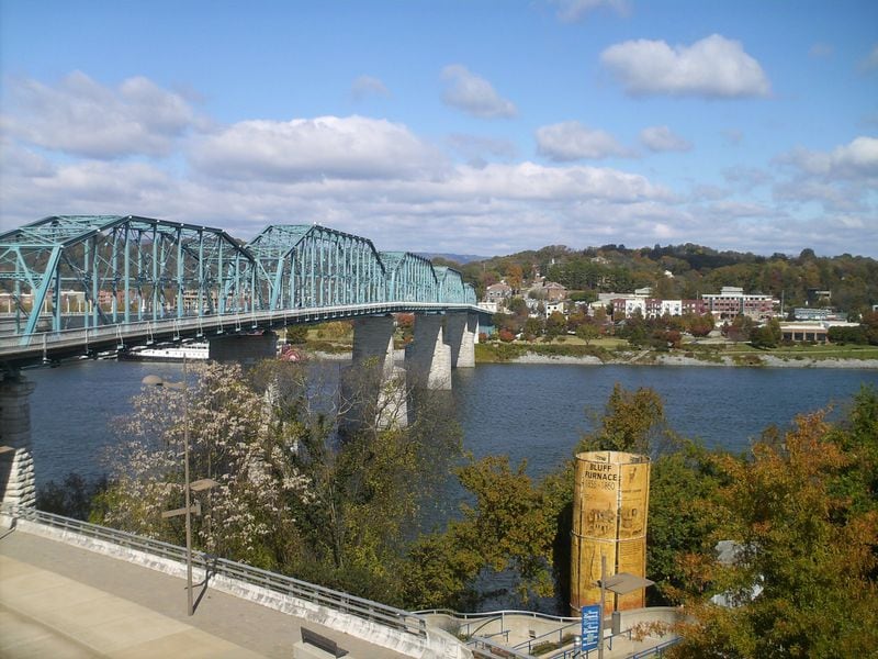 The Walnut Street Bridge is a pedestrian walkway that crosses the Tennessee River and connects downtown Chattanooga to the hip and historic Northshore neighborhood. Contributed by Blake Guthrie