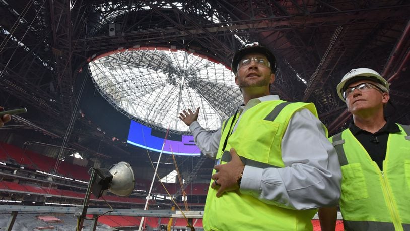 Leadoff: Mercedes-Benz Stadium's 'halo' board nearly done