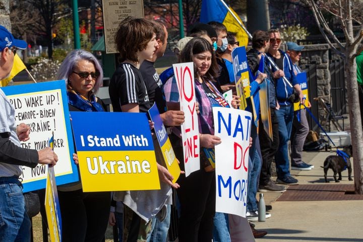 Stand with Ukraine Rally in Atlanta 

