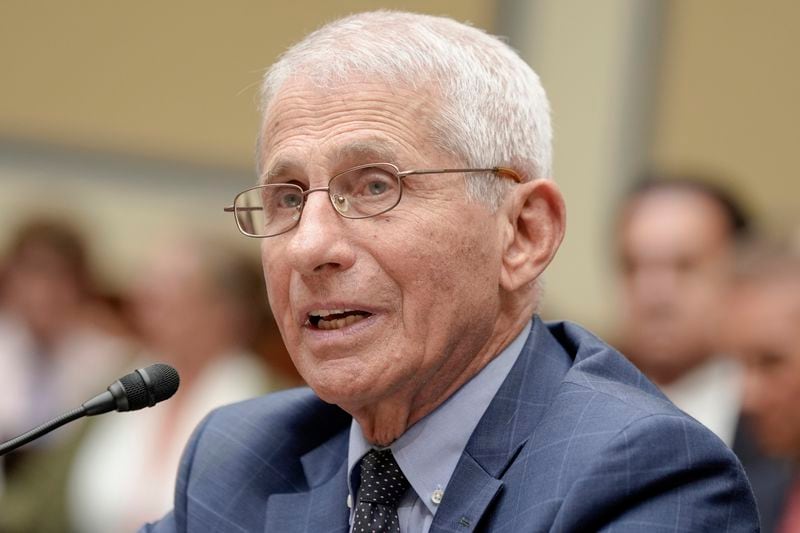 Dr. Anthony Fauci, former Director of the National Institute of Allergy and Infectious Diseases, testifies during a House Select Subcommittee on the Coronavirus pandemic at Capitol Hill, Monday, June 3, 2024, in Washington. (AP Photo/Mariam Zuhaib)