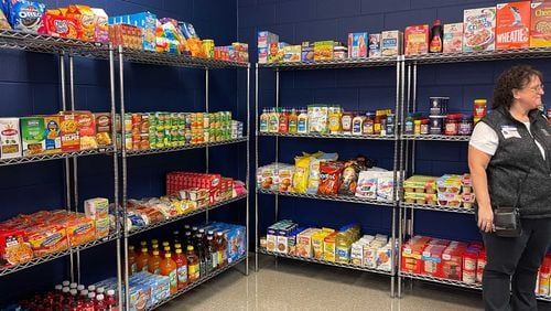 The S.A.F.E. Center at North Springs High School contains produce for students who may not have enough food at home. Photo Credit: Fulton County Schools.