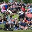 A community candlelight vigil on Sept. 4 at Jug Tavern Park in Winder, Georgia, in memory of four people who were killed in a school shooting at Apalachee High School that day, (Hyosub Shin/The Atlanta Journal-Constitution)