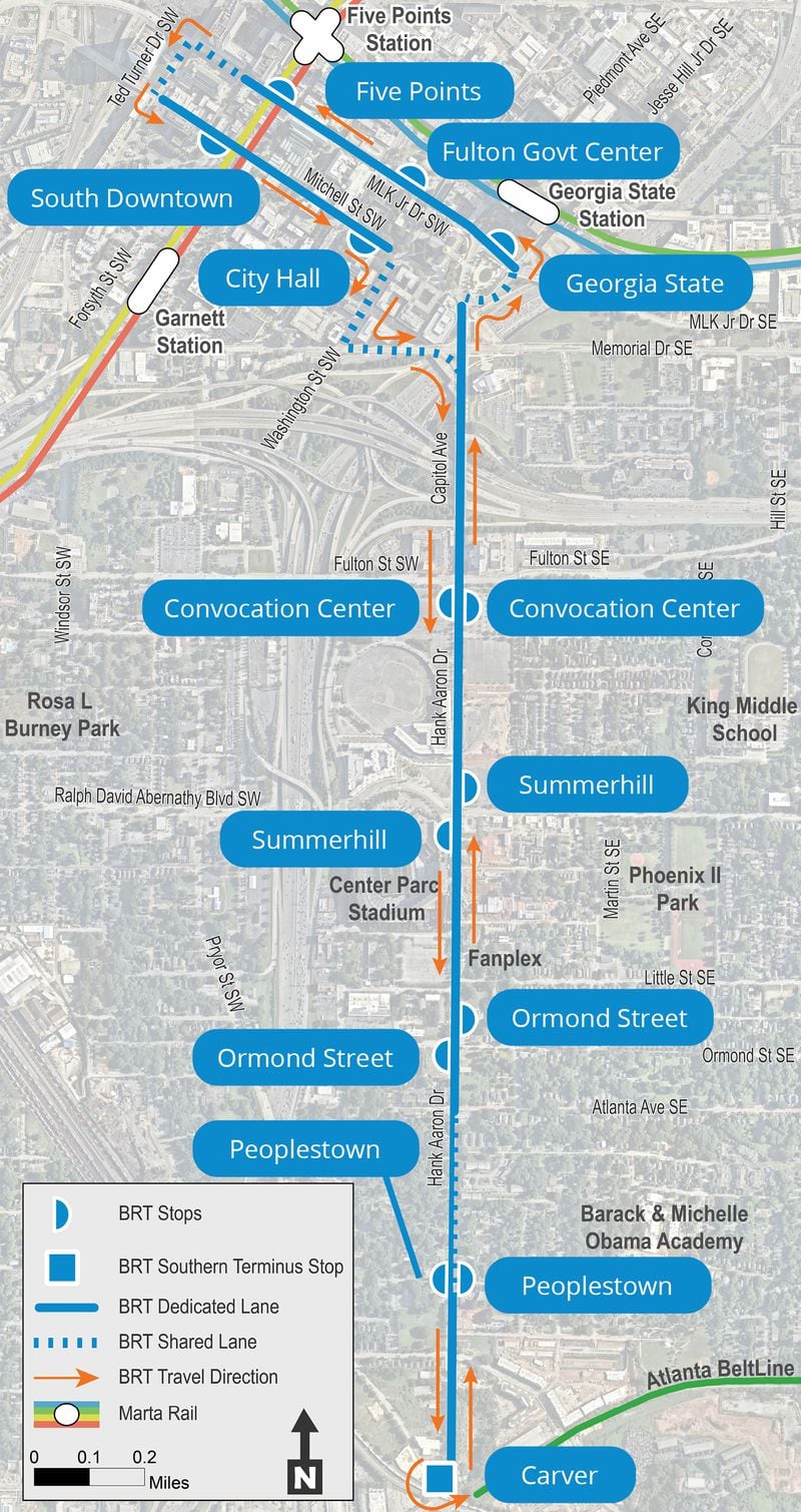 MARTA's Summerhill bus rapid transit line will open in summer 2025.