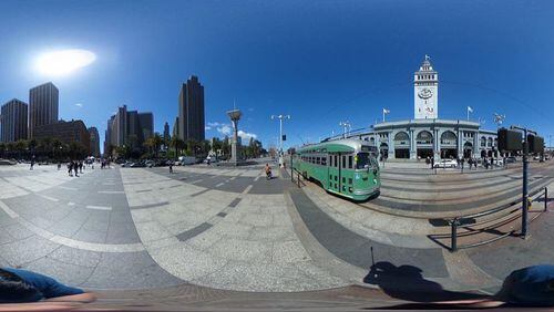 The San Francisco Ferry Building's dock was damaged Friday afternoon.