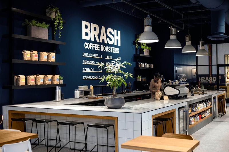 Brash Coffee Roasters was designed by Tara Dennis of Archie Bolden. Photo: Courtesy of Archie Bolden / Katie Bricker