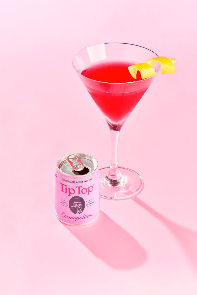 The Cosmopolitan is the newest canned cocktail from Atlanta-based Tip Top Proper Cocktails to hit the market. (Photo by Jose Pereiro)