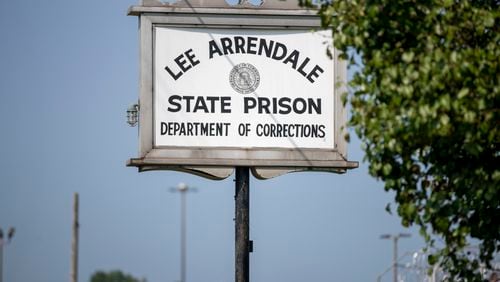 08/11/2021 — Alto, Georgia — The exterior of Lee Arrendale State Prison in Alto, Wednesday, August 11, 2021.  (Alyssa Pointer/Atlanta Journal Constitution)