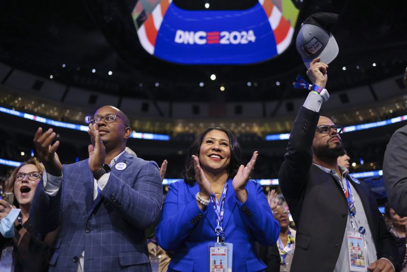 San Francisco Mayor London Breed attends the Democratic National Convention in Chicago on Tuesday Aug. 20, 2024. (Gabrielle Lurie/San Francisco Chronicle via AP)