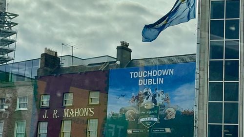 The scene in Dublin gets ready for Georgia Tech vs. Florida State on Saturday.