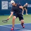 Andy Roddick, the world's top-ranked player in 2003, defeated Ginepri in Monday's first set 6-1. (Alyssa Pointer/alyssa.pointer@ajc.com)