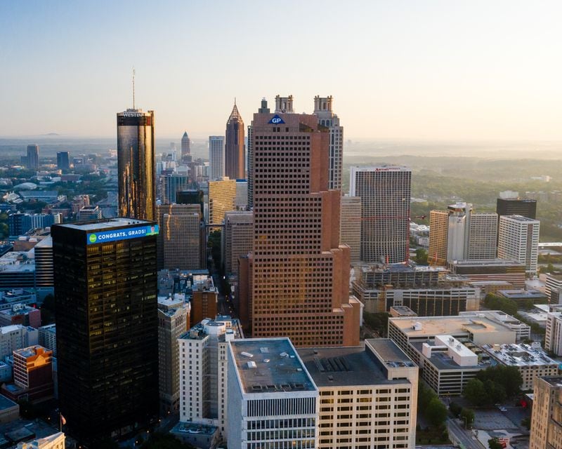 Georgia-Pacific Center in downtown Atlanta is slated to be converted into a mixed-use tower by 2027. (Courtesy of Chil & Co. for Georgia-Pacific)