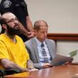 Nicholas Umphenour, 29, appears on court where was sentenced to life in prison, Friday, Oct. 4, 2024, at the Ada County Courthouse in Boise, Idaho, for helping a prison inmate escape by ambushing and shooting correctional officers at a Boise hospital. (Ali Al Saedi/KTVB via AP, Pool)