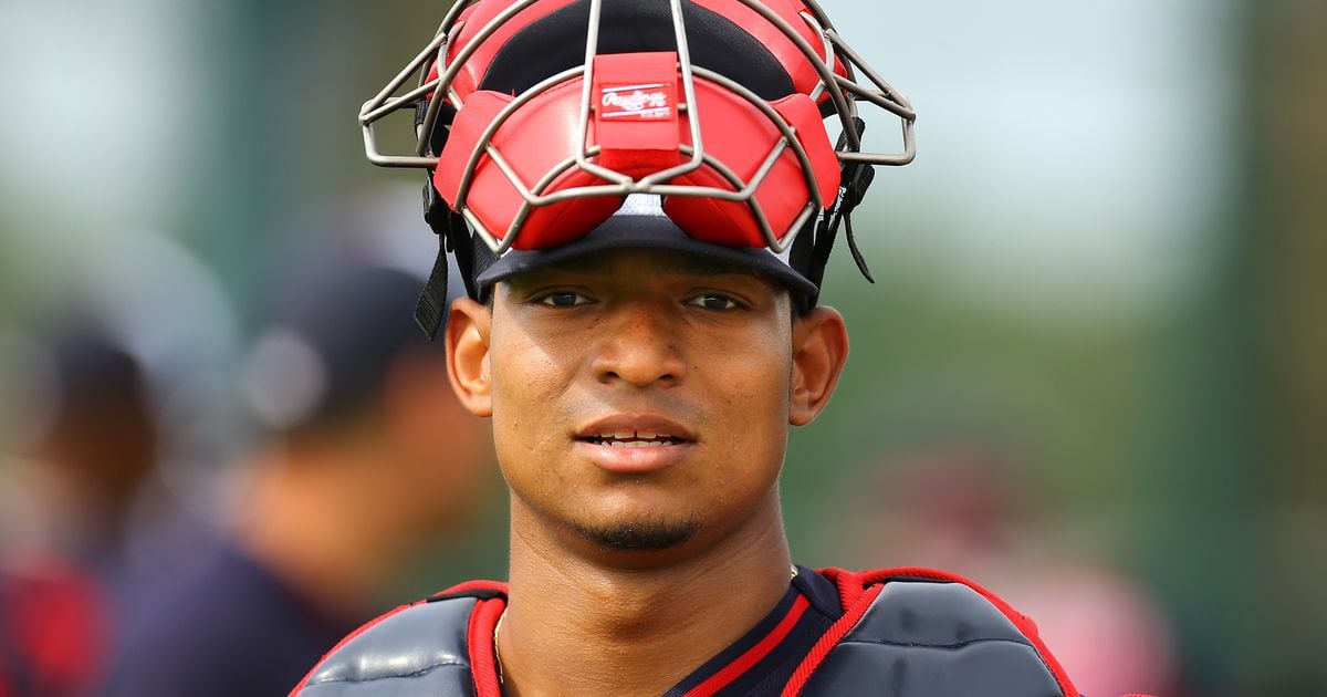 Catching prospect Christian Bethancourt 57 Atlanta Braves baseball