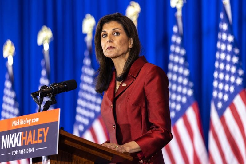 Former Republican presidential candidate Nikki Haley said she is backing Donald Trump's bid for reelection for the "good of the country," but she still isn't happy with how he treated her during the GOP primaries. “You’re not going to hear me say glowing things about Donald Trump’s personality,” she said on her SiriusXM show. “I have issues with him as well. I have not forgotten what he said about me.” (Arvin Temkar / arvin.temkar@ajc.com)