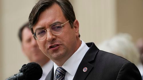 FILE - Tennessee Attorney General Jonathan Skrmetti speaks during a news conference, Oct. 24, 2023, in Nashville, Tenn. (AP Photo/George Walker IV, File)